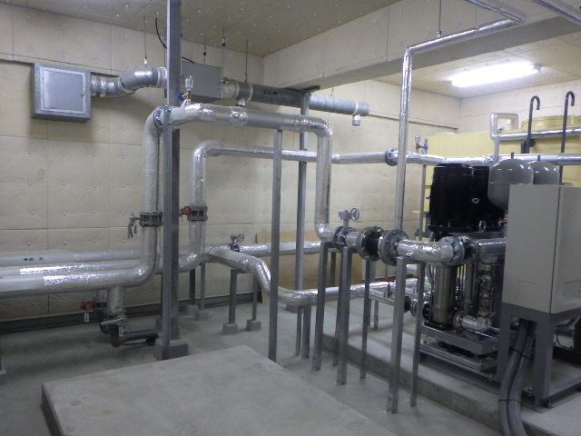 We replaced the pressure pumps in three large apartment buildings.